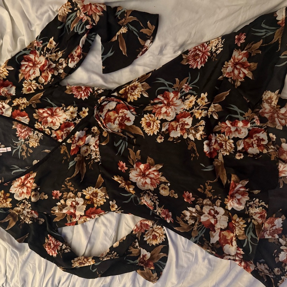 Floral Bell Sleeve Dress